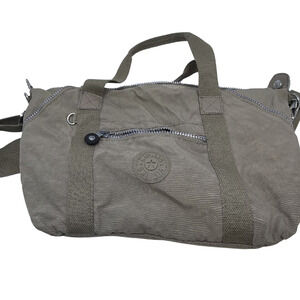 Kipling Art Brown Nylon Boston Bag